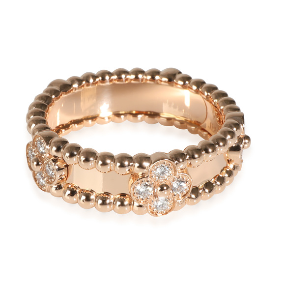 Van Cleef & Arpels Perlee Ring in 18k Rose Gold 0.31 CTW - Picture 3 of 4